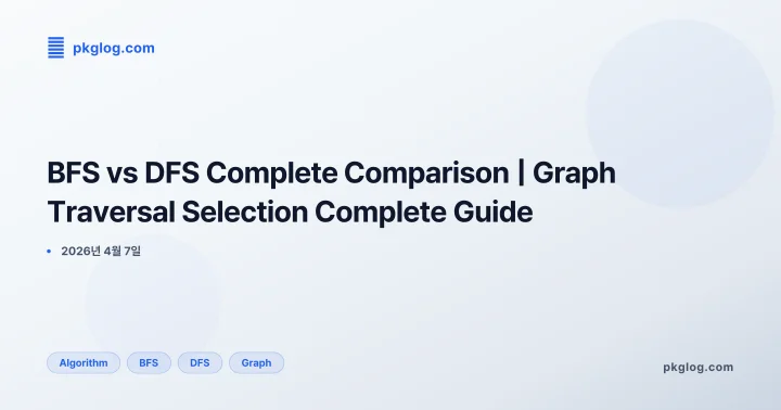 [2026] BFS vs DFS Complete Comparison | Graph Traversal Selection Complete Guide