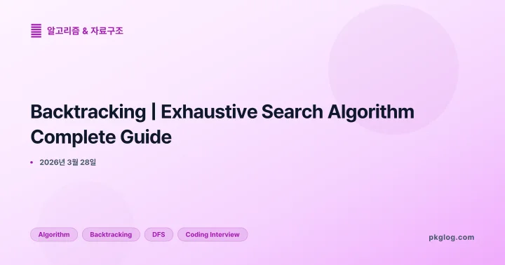 [2026] Backtracking | Exhaustive Search Algorithm Complete Guide