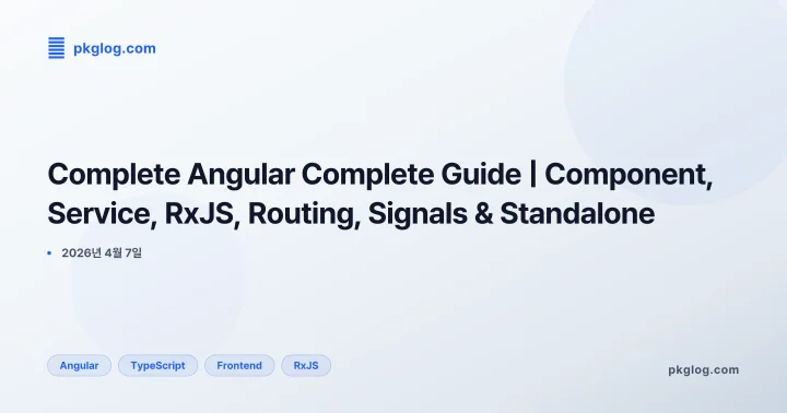 Complete Angular Complete Guide | Component, Service, RxJS, Routing, Signals & Standalone