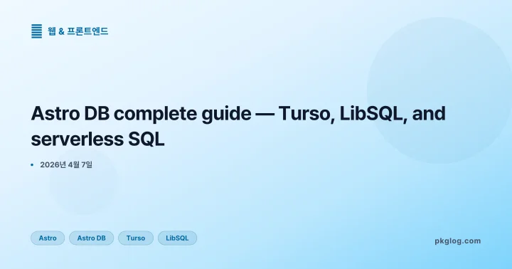 Astro DB complete guide — Turso, LibSQL, and serverless SQL