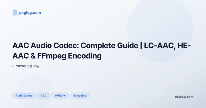 [2026] AAC Audio Codec: Complete Guide | LC-AAC, HE-AAC & FFmpeg Encoding