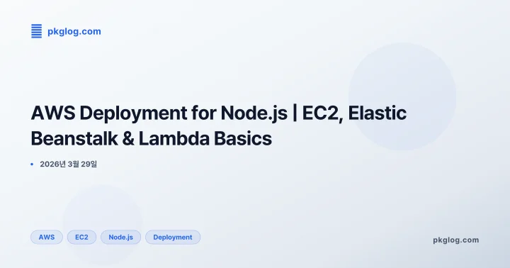 [2026] AWS Deployment for Node.js | EC2, Elastic Beanstalk & Lambda Basics