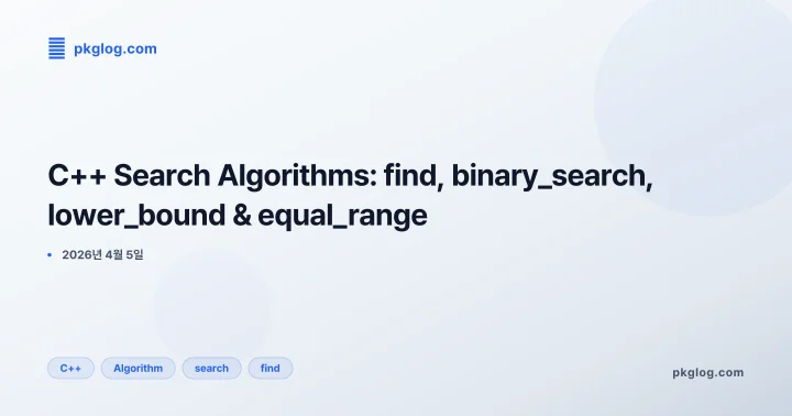 [2026] C++ Search Algorithms: find, binary_search, lower_bound & equal_range