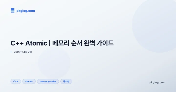 [2026] C++ Atomic | 메모리 순서 완벽 가이드