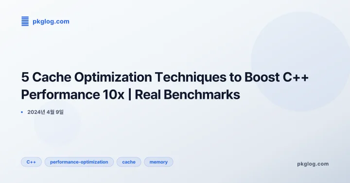 [2026] 5 Cache Optimization Techniques to Boost C++ Performance 10x | Real Benchmarks