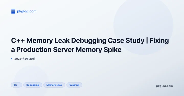 [2026] C++ Memory Leak Debugging Case Study | Fixing a Production Server Memory Spike