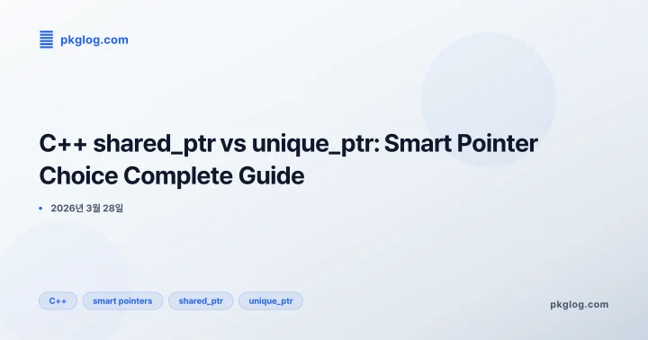 [2026] C++ shared_ptr vs unique_ptr: Smart Pointer Choice Complete Guide