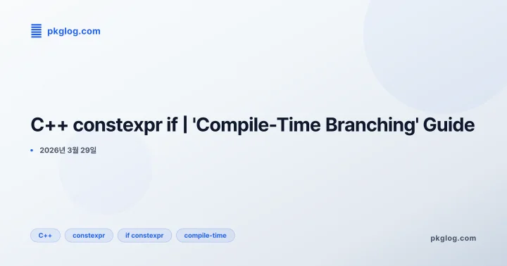 C++ constexpr if | 'Compile-Time Branching' Guide