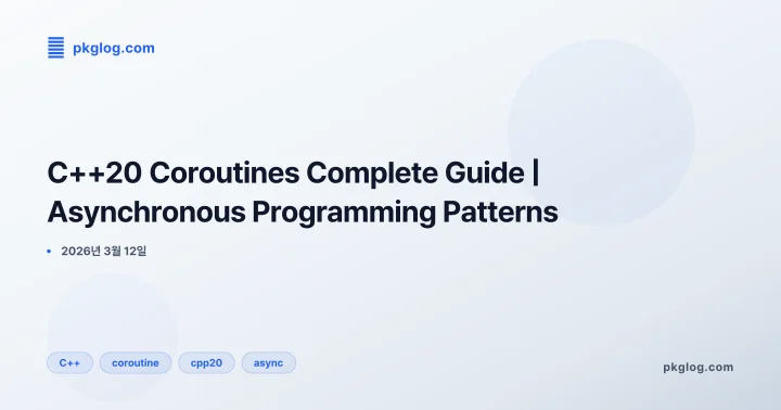 [2026] C++20 Coroutines Complete Guide | Asynchronous Programming Patterns