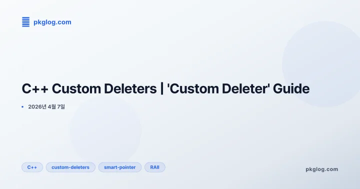 C++ Custom Deleters | 'Custom Deleter' Guide