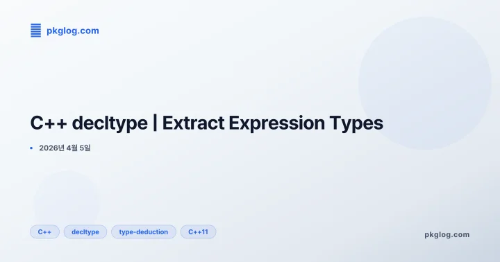 [2026] C++ decltype | Extract Expression Types