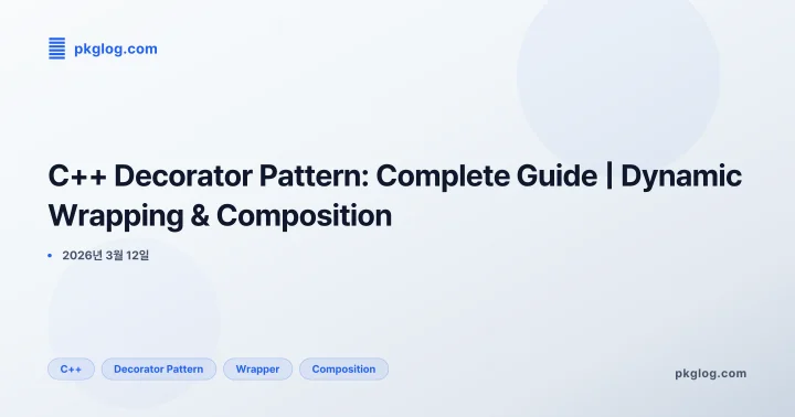 [2026] C++ Decorator Pattern: Complete Guide | Dynamic Wrapping & Composition