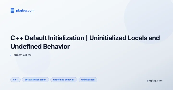 [2026] C++ Default Initialization | Uninitialized Locals and Undefined Behavior