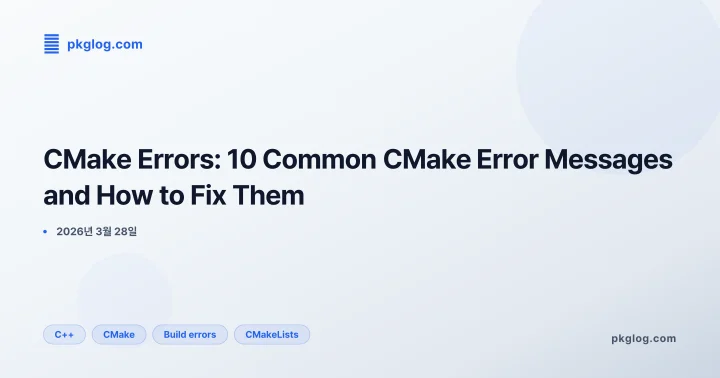 [2026] CMake Errors: 10 Common CMake Error Messages and How to Fix Them