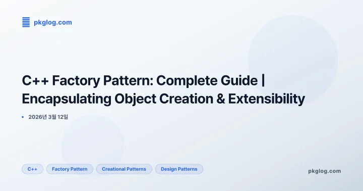 [2026] C++ Factory Pattern: Complete Guide | Encapsulating Object Creation & Extensibility