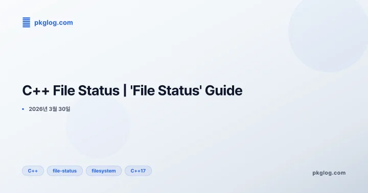 C++ File Status | 'File Status' Guide
