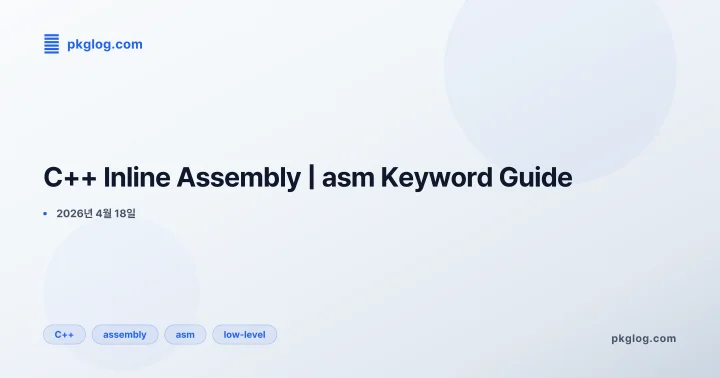 C++ Inline Assembly | asm Keyword Guide