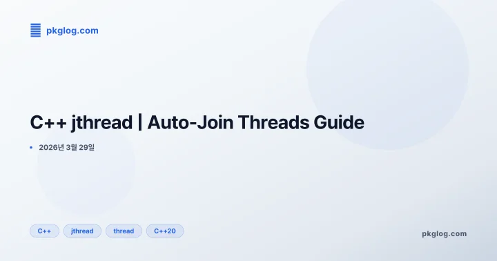 [2026] C++ jthread | Auto-Join Threads Guide