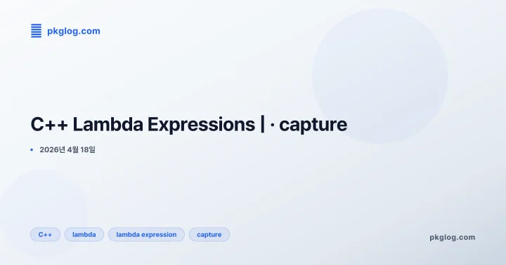 C++ Lambda Expressions | · capture