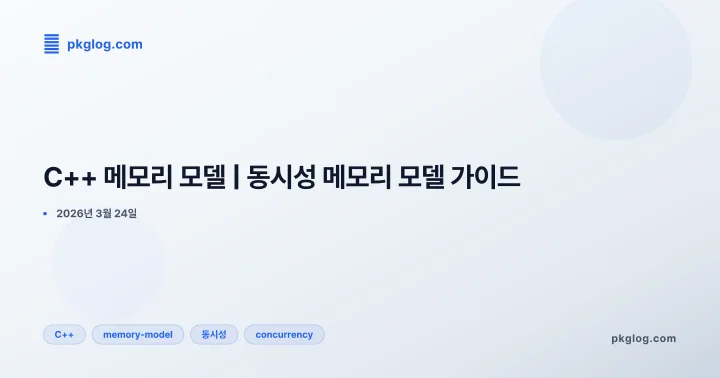 [2026] C++ 메모리 모델 | 동시성 메모리 모델 가이드