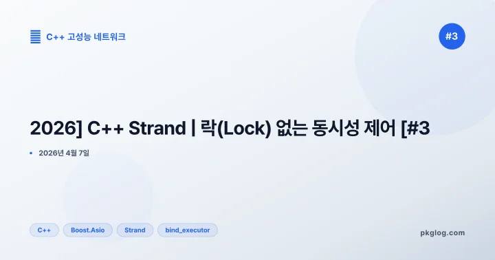[2026] C++ Strand | 락(Lock) 없는 동시성 제어 [#3]