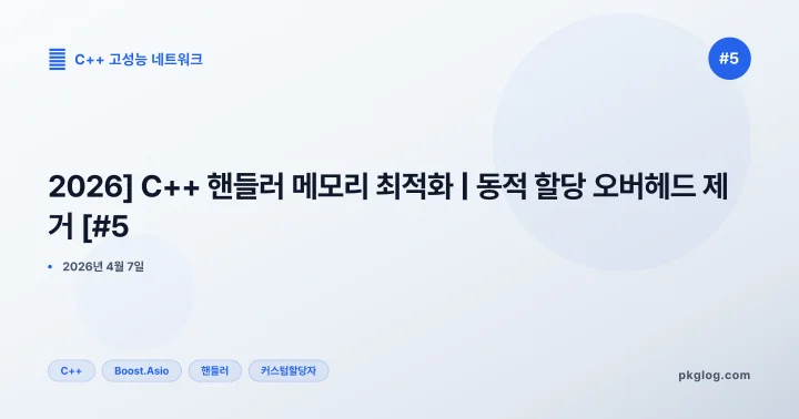 [2026] C++ 핸들러 메모리 최적화 | 동적 할당 오버헤드 제거 [#5]