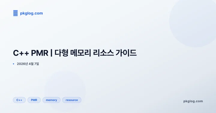 [2026] C++ PMR | 다형 메모리 리소스 가이드