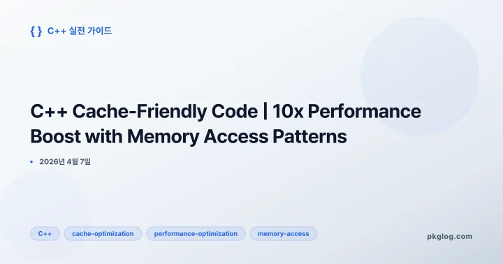 [2026] C++ Cache-Friendly Code | 10x Performance Boost with Memory Access Patterns