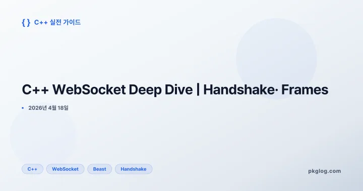 C++ WebSocket Deep Dive | Handshake· Frames