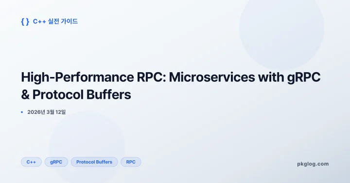 [2026] High-Performance RPC: Microservices with gRPC & Protocol Buffers