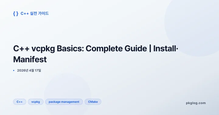 C++ vcpkg Basics: Complete Guide | Install· Manifest