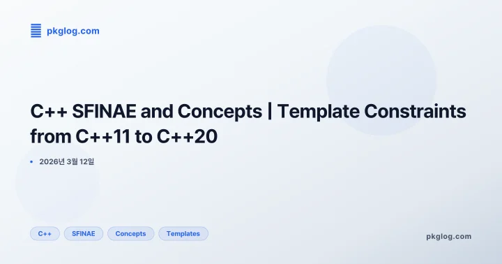 [2026] C++ SFINAE and Concepts | Template Constraints from C++11 to C++20