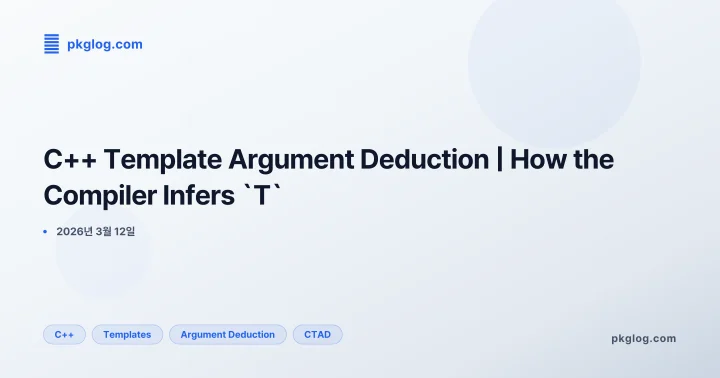 [2026] C++ Template Argument Deduction | How the Compiler Infers `T`