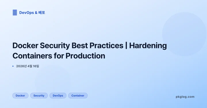 Docker Security Best Practices | Hardening Containers for Production