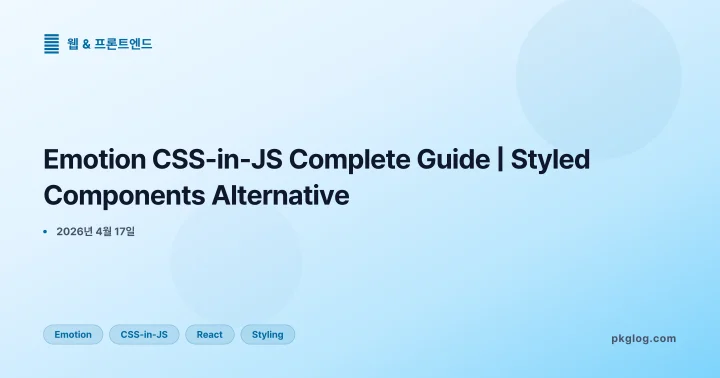 Emotion CSS-in-JS Complete Guide | Styled Components Alternative