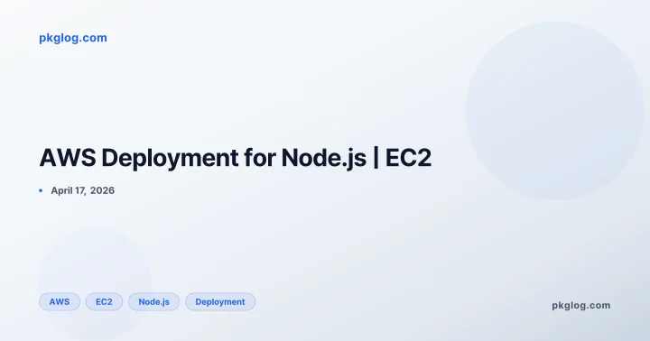 AWS Deployment for Node.js | EC2