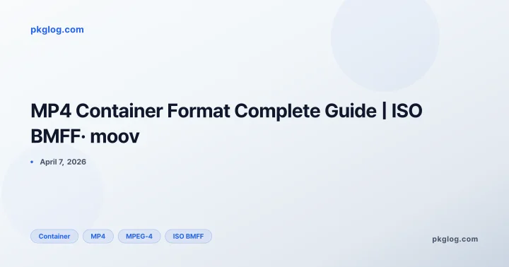 MP4 Container Format Complete Guide | ISO BMFF· moov