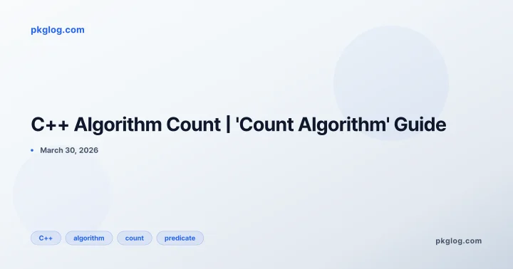 C++ Algorithm Count | 'Count Algorithm' Guide