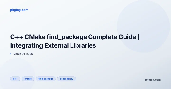 C++ CMake find_package Complete Guide | Integrating External Libraries