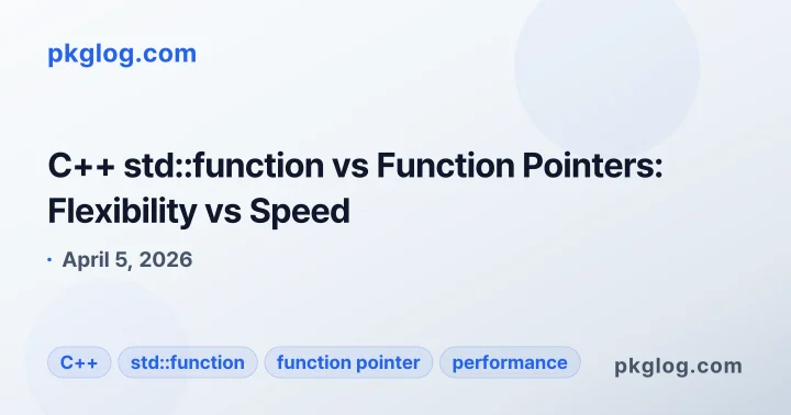 C++ std::function vs Function Pointers: Flexibility vs Speed