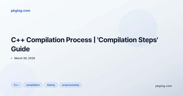 C++ Compilation Process | 'Compilation Steps' Guide