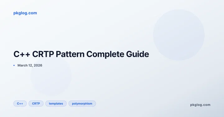 C++ CRTP Pattern Complete Guide
