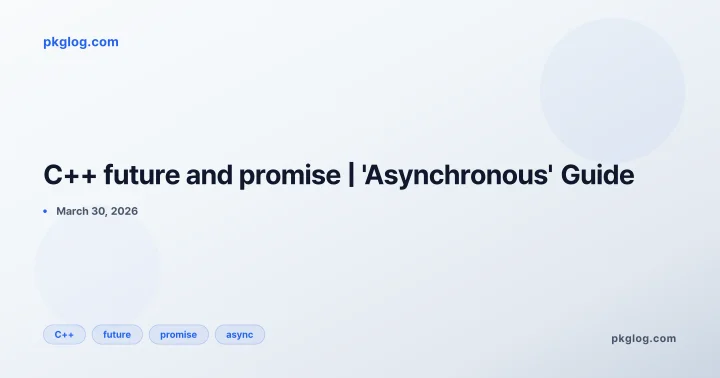 C++ future and promise | 'Asynchronous' Guide
