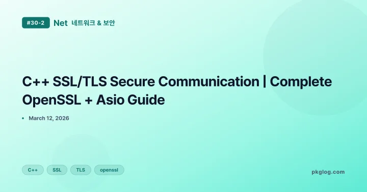 C++ SSL/TLS Secure Communication | Complete OpenSSL + Asio Guide [#30-2]