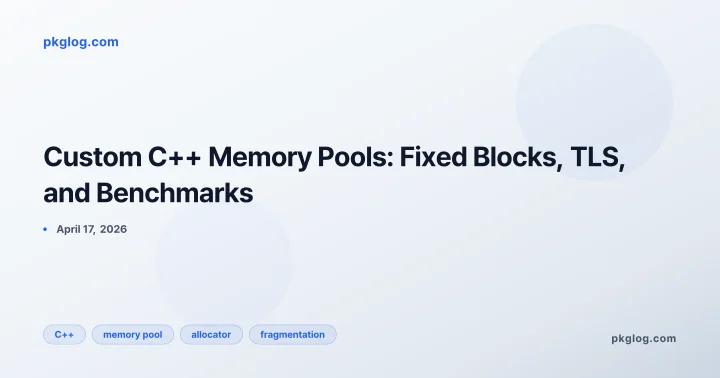 Custom C++ Memory Pools: Fixed Blocks, TLS, and Benchmarks