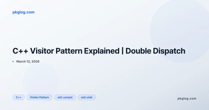 C++ Visitor Pattern Explained | Double Dispatch