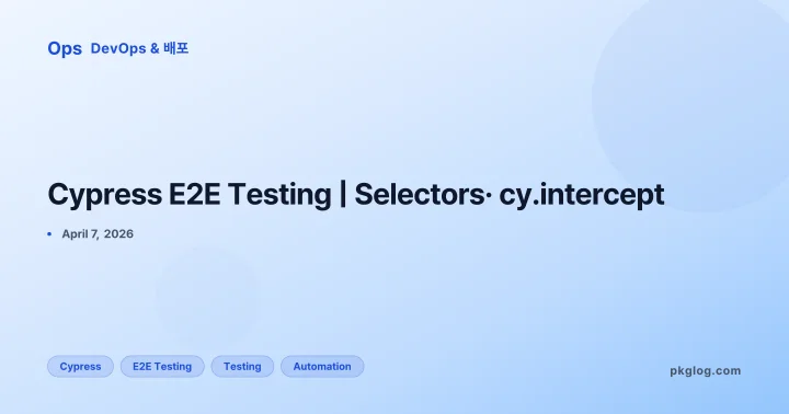 Cypress E2E Testing | Selectors· cy.intercept