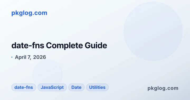 date-fns Complete Guide