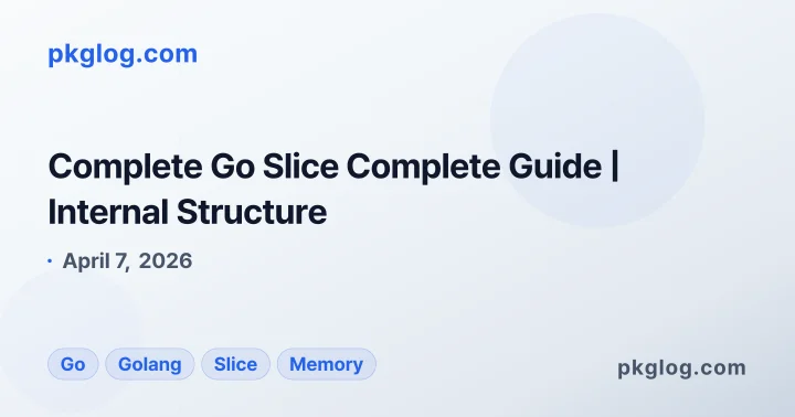 Complete Go Slice Complete Guide | Internal Structure