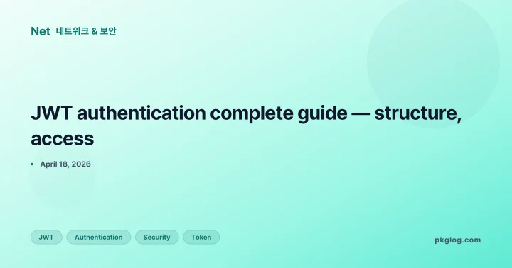 JWT authentication complete guide — structure, access